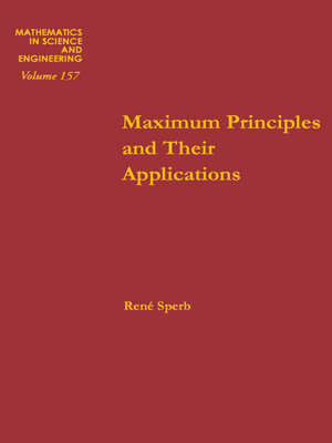 cover image of Maximum Principles and Their Applications